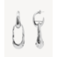 MONCOLLIER Wave Earrings Silver