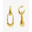 MONCOLLIER Wave Earrings Gold