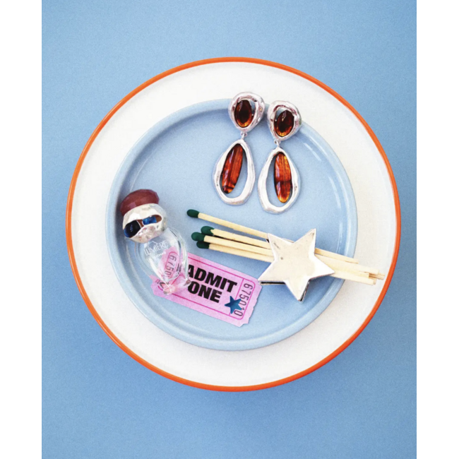 Susmie's Kensington Earrings Silver Brown