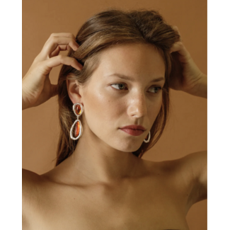Susmie's Kensington Earrings Silver Brown