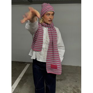 Susmie's Kansas Scarf Pink Stripe