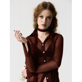 Hand Over PRE ORDER Leo Blouse Burgundy