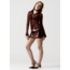 Hand Over Leo Mini Skirt Burgundy