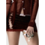 Hand Over Leo Mini Skirt Burgundy