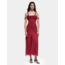 Laagam Arabella Rufled Dress Red