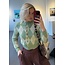 House of Sunny Argyle Cardigan Matcha