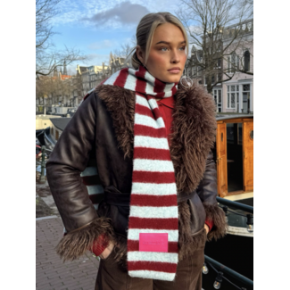 Laagam Zoya Shearling Reversible Coat Brown