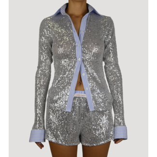 Hand Over Jack Blouse Silver