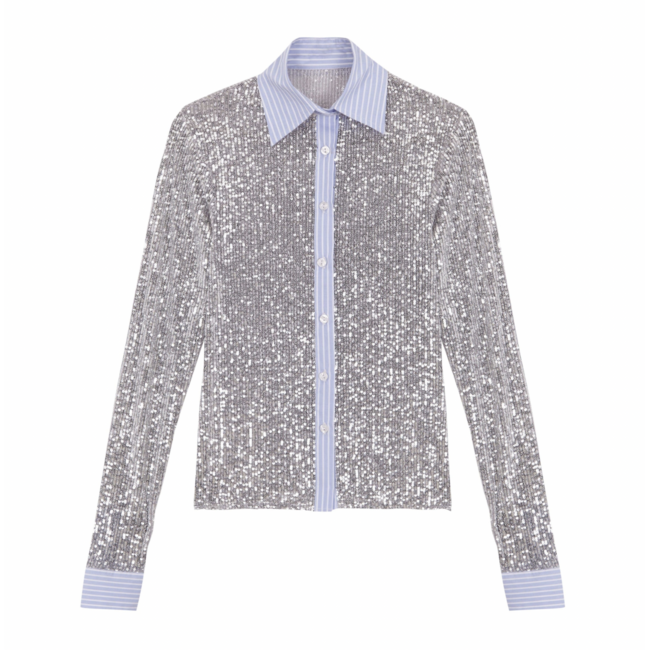 Hand Over Jack Blouse Silver