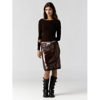 Hand Over Charlie's Skirt Brown