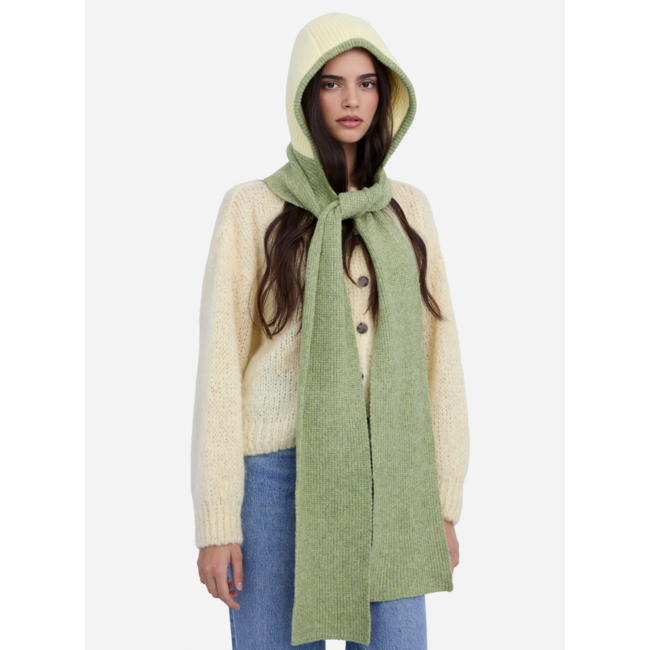 SEASONS BY MACABLA Balaclava Scarf Green & Butter