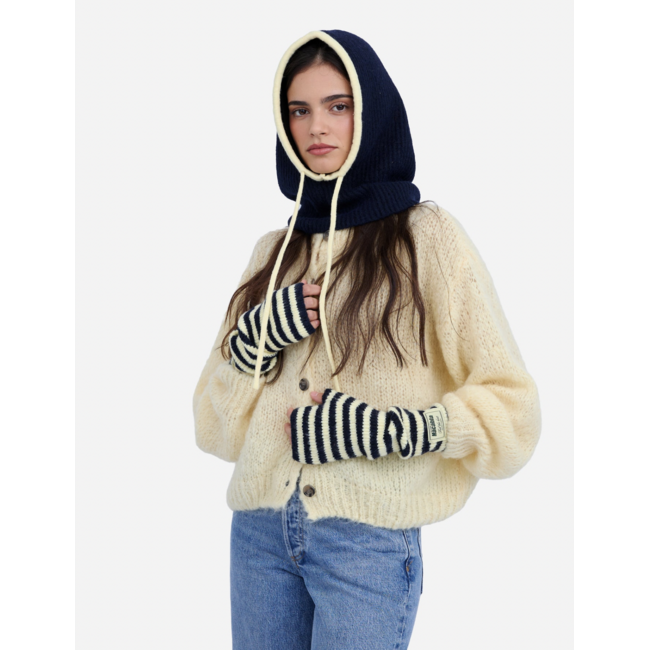 SEASONS BY MACABLA Balaclava Navy & Butter