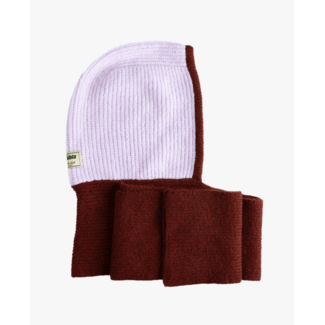 SEASONS BY MACABLA Balaclava Scarf Burgundy & Pink