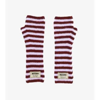 Macabla Mittens Burgundy & Pink