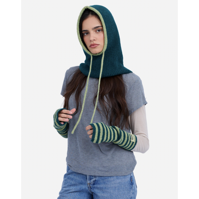 SEASONS BY MACABLA Balaclava Dark Green & Green