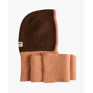 SEASONS BY MACABLA Balaclava Scarf Brown and Orange