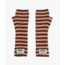 SEASONS BY MACABLA Mittens Striped Brown and Orange