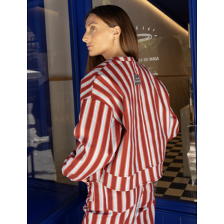 SEASONS BY MACABLA Burgundy Blue Bomber