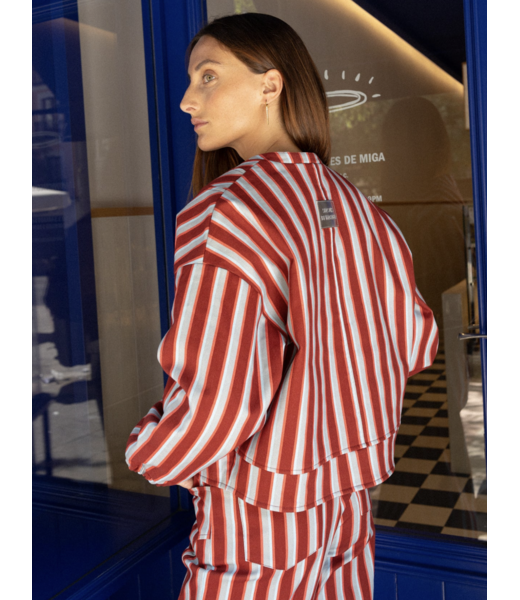 SEASONS BY MACABLA Burgundy Blue Bomber