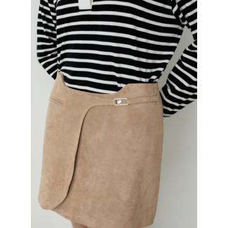 Laagam Luana Skirt Suede Taupe