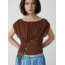 Laagam PRE ORDER Gemini Draped Top Brown