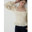 Laagam Mary Ecru Textured Blouse