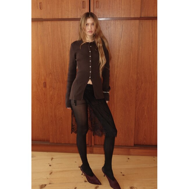 Modström UvisMD Cardigan Seal Brown