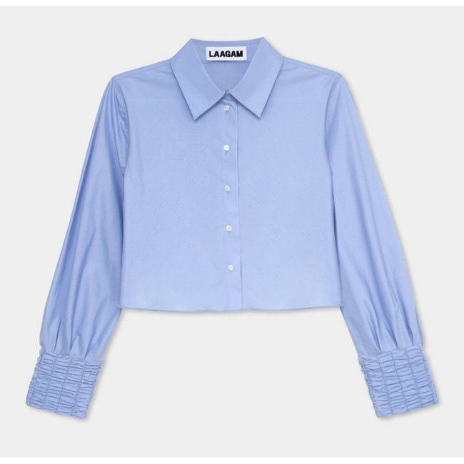 Laagam Roxane Rushed Shirt Blue