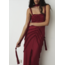Laagam Arabella Rufled Dress Red
