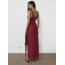 Laagam Arabella Rufled Dress Red
