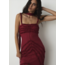Laagam Arabella Rufled Dress Red