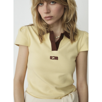 Laagam PRE ORDER Erya Polo T-shirt Butter