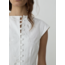 Laagam Melani Asymmetric Blouse White