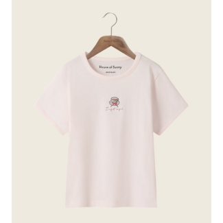 House of Sunny I Am Just A Girl Baby Tee Blush