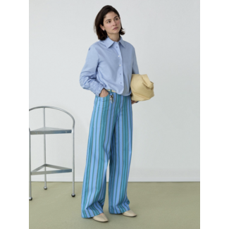 Laagam Leroy Twill Pants Striped Blue