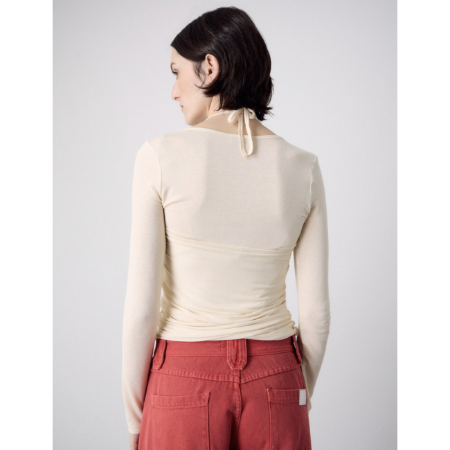 SEASONS BY MACABLA Overlay Top Ecru