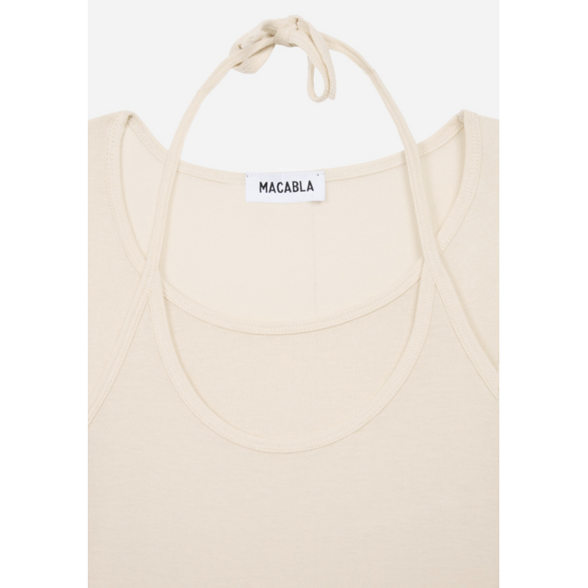 SEASONS BY MACABLA Overlay Top Ecru