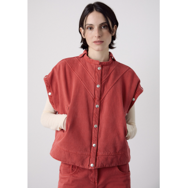 Macabla Detachable Jacket Red