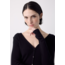 SEASONS BY MACABLA Ribbed Cardigan Black