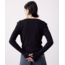 Macabla Ribbed Cardigan Black