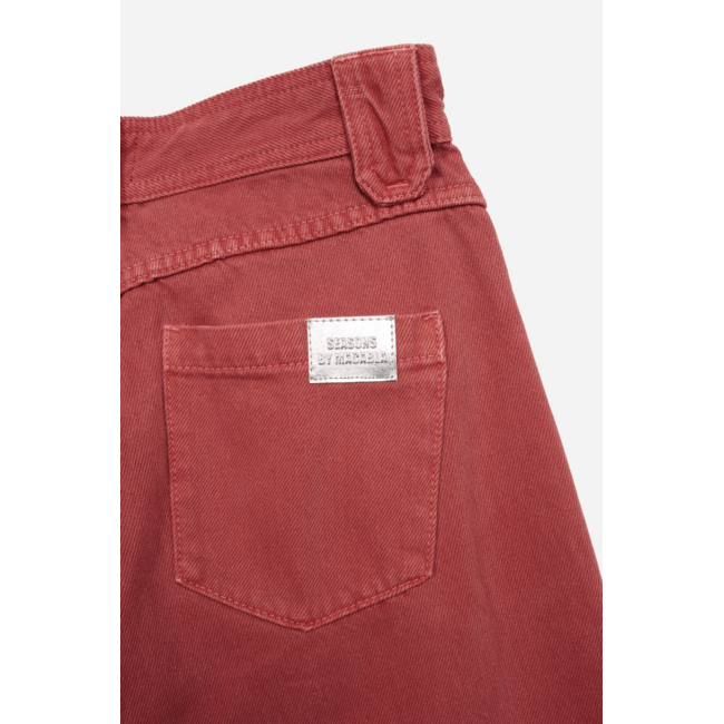 SEASONS BY MACABLA Straight Trousers Red