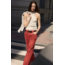 Macabla Straight Trousers Red