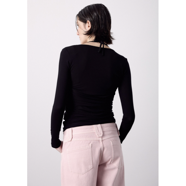 Macabla Overlay Top Black