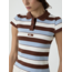 Laagam PRE ORDER Erya Polo T-shirt Blue Striped
