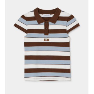 Laagam Erya Polo T-shirt Blue Striped