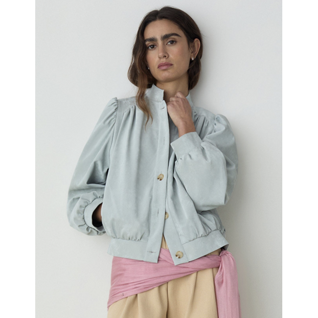 Laagam Roby Bomber Jacket Light Blue