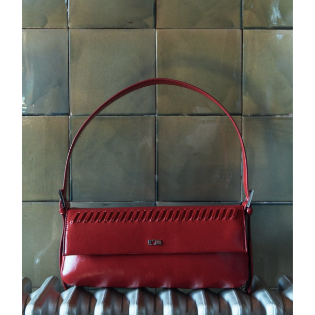 Laagam Miranda Braided Bag Red