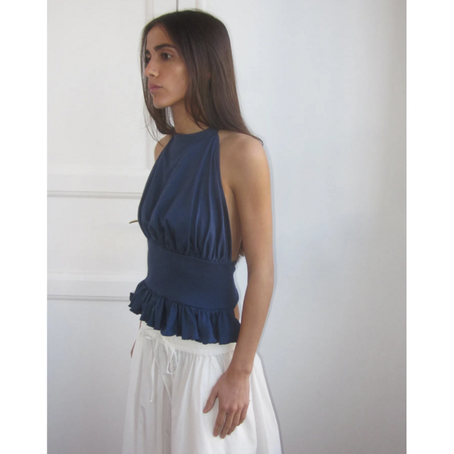 Susmie's Palmer Top Blue