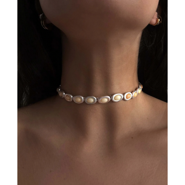 Susmie's I Gave You My Heart Necklace Silver Butter