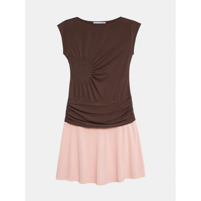 Laagam Fiora Short Dress Brown